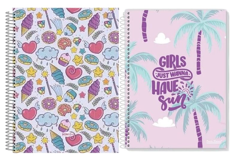 CADERNO 15X1 BOM D  FEMININO
